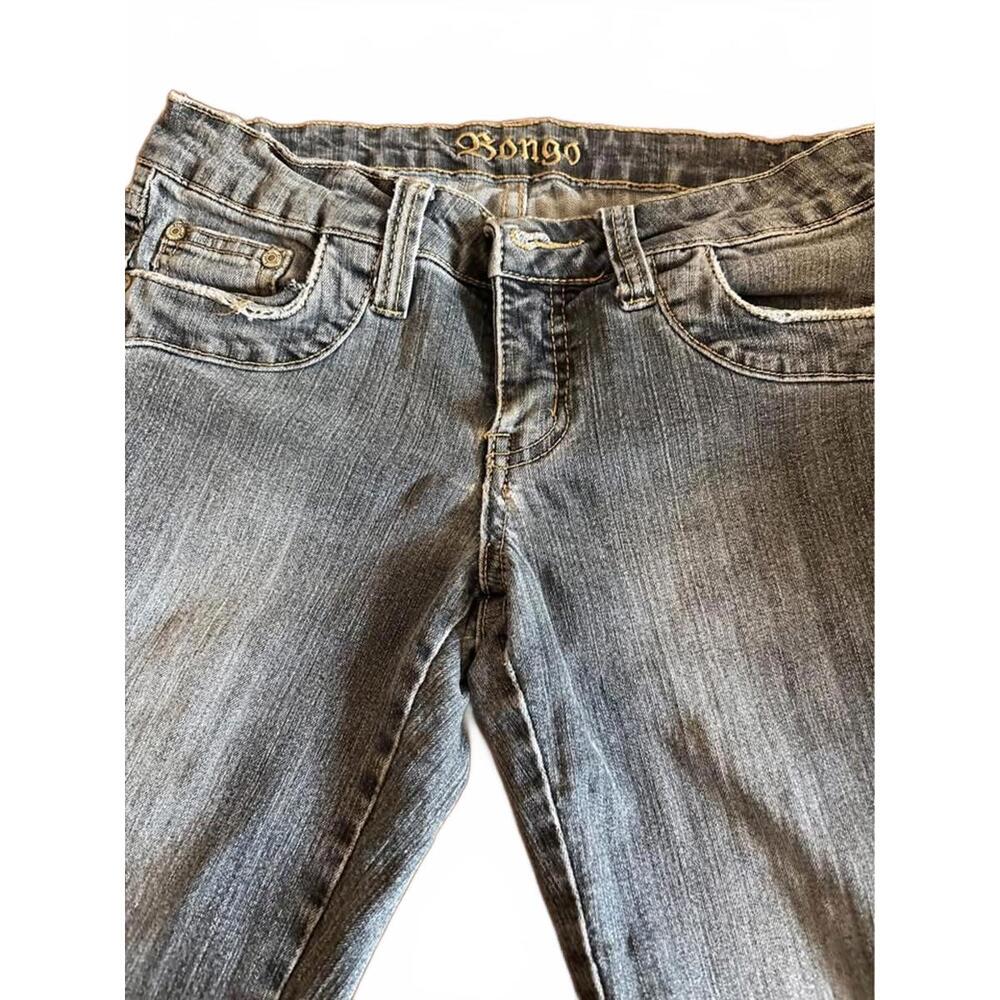 vintage y2k bongo low-rise light wash straight leg jeans β size 3 - Picture 1 of 4